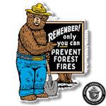 SMKY103 Smokey Bear 'Remember' Sign Magnet